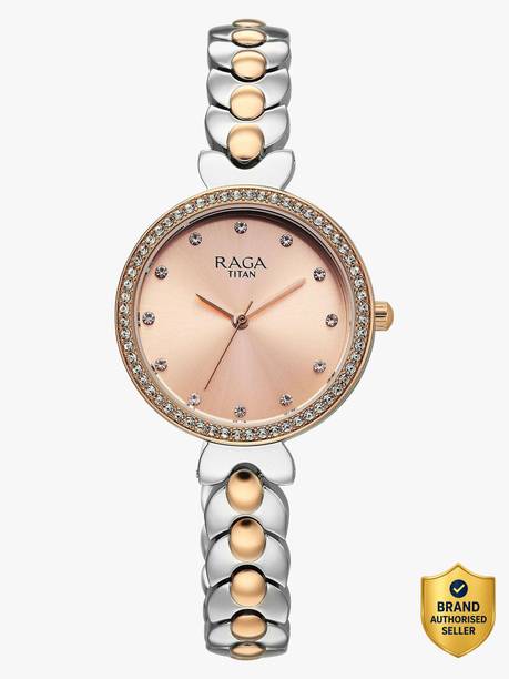 Titan Raga Showstopper 4.0 Quartz Rgold Round Dial Women's Watch / Analog Watch - For Women 95357KM01,NU95357KM01