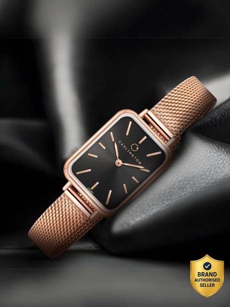 Carlington Iconic Series Premium Ladies Wrist Watches Analog Watch - For Women CT 2041 RoseBlack