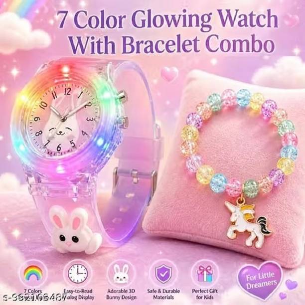 Analog Watch  - For Girls RABBIT + BRACE