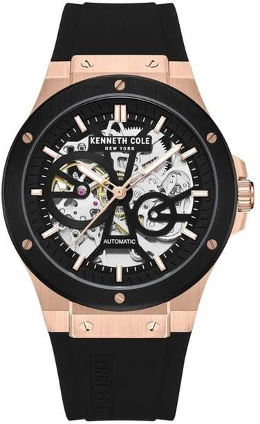 Kenneth Cole Automatic Black Dial Black Silicone Strap Analog Watch - For Men KCWGR0033503MN|KCWGR0033503MN|NTKCWGZ0080802MN