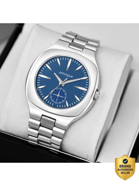 Silver Analog Case with Striking Blue Dial and Sleek Design Analog Watch  - For Men GSQ027-BLU-PR