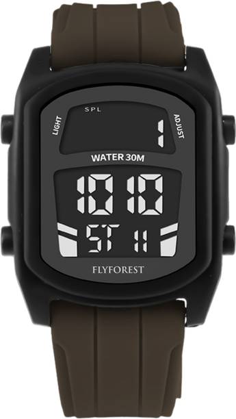 Analog-Digital Watch for Men & Boys-Waterproof Sports Digital Watch, Army Style Digital Watch  - For Men brown