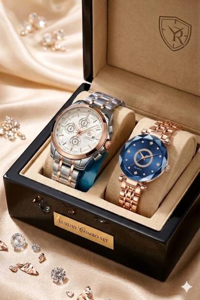 His & Hers Luxe Collection Analog Watch - For Couple COUPLE-126