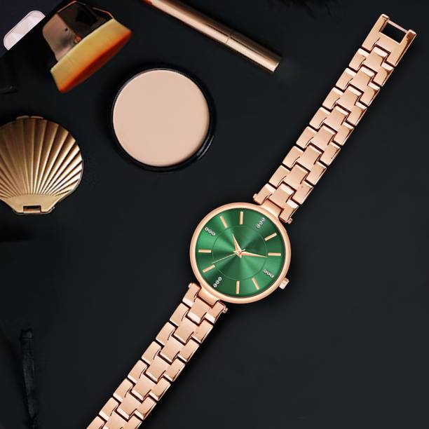 Analog Watch  - For Girls 678_FK-Green D1