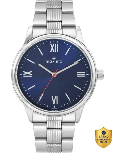 Attivo Collection Blue Dual, Stylish, Silver Stainless Steel Strap, Analog Watch - For Men O-74470CMGI