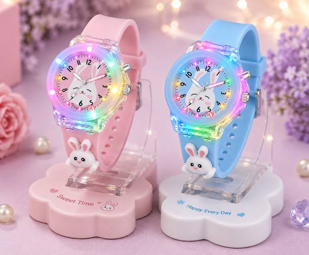 Cute Bunny Collection Analog Watch  - For Boys & Girls KBW-DUO-003
