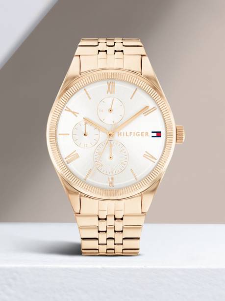 Tommy Hilfiger Multifunction Silver Dial Rose Gold SS Strap Analog Watch - For Women TH1782593,TH1782593W,NT1506YM02,1506YM02,NTTH1782593