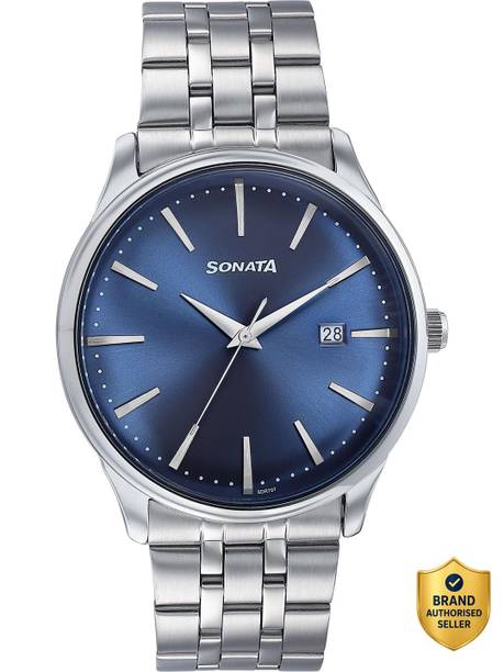 Sonata Wedding Analog Watch - For Men 77166SM01,NU77166SM01