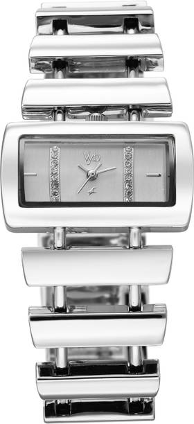 Fastrack Vyb Siren Quartz Silver Dial Silver Alloy Strap Analog Watch - For Women FV60144SM01W