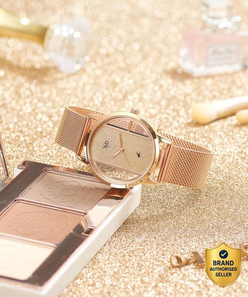 Fastrack Vyb Runway Rose Gold Dial Rose Gold Stainless Steel Strap Analog Watch - For Men & Women FV60019WM01W