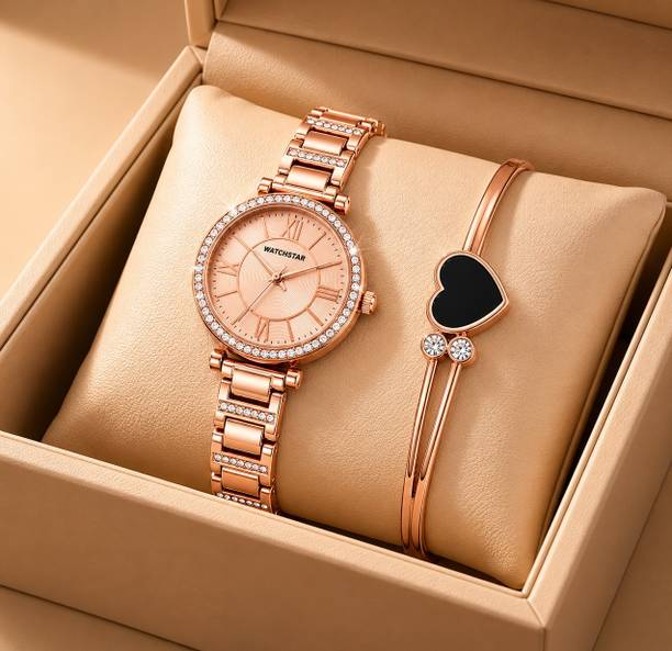Women&Girls Analog Watch  - For Women Wrist Watch With Heart Shape Bracelet