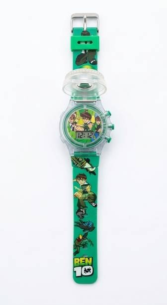 Ben10-green-light Digital Watch  - For Boys & Girls Cartoon Charector