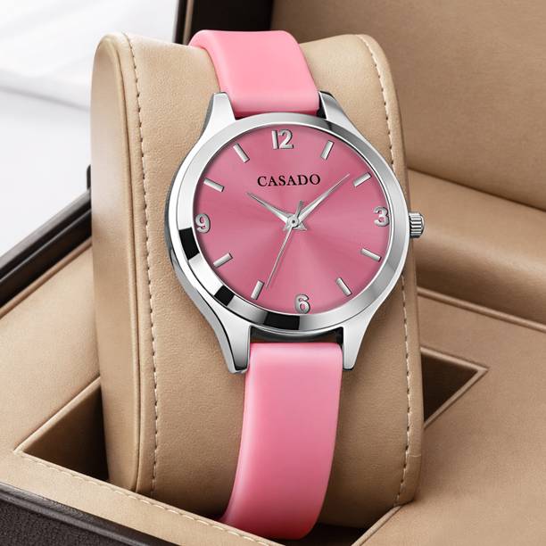 Pop Colours Girls Series | Soft Silicon Strap | 3D Cut Glass | 1 Year Warranty Analog Watch  - For Women CSD-830-PINK-PINK