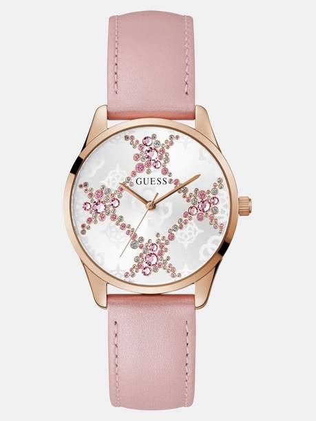 White Dial With Stones Analog Watch - For Women GW0837L2