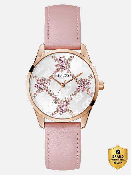 White Dial With Stones Analog Watch  - For Women GW0837L2