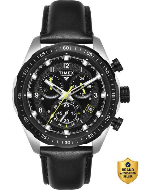 Vector Round 45mm Black Dial Analog Watch  - For Men TWEG26003