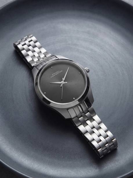 Black Sunray Round Dial Quartz Analog Watch - For Women FCND40BSM