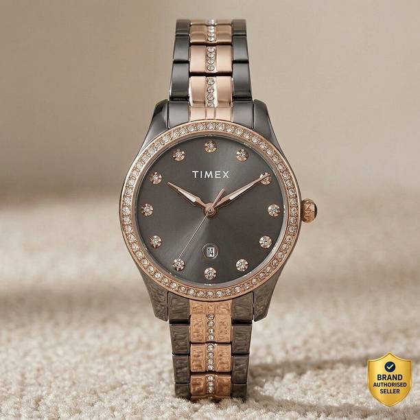Date Display, Grey Dial Analog Watch - For Women TWEL25003