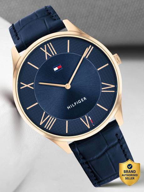 Tommy Hilfiger Blue Dial Blue Leather Strap Analog Watch - For Men TH1710517,NTTH1710517