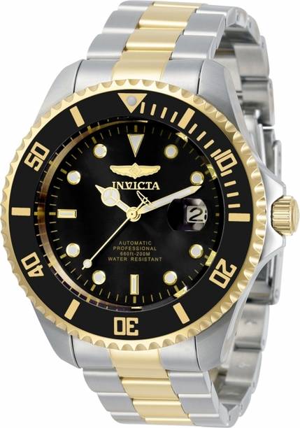 Invicta 34041 Automatic Black Dial Analog Watch - For Men