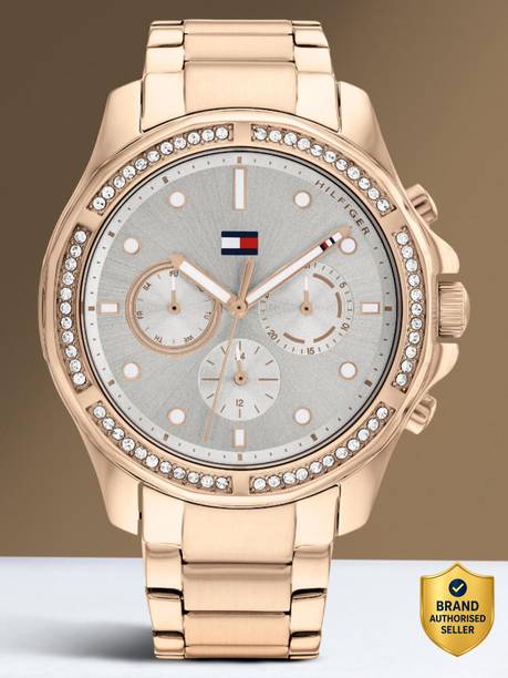 Tommy Hilfiger Multifunction Grey Dial Rose Gold SS Strap Analog Watch - For Women TH1782572,NTTH1782572