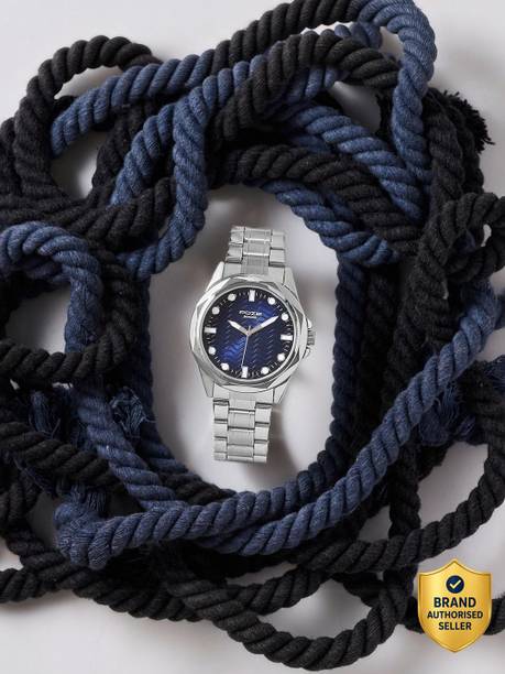 Sonata Poze 7 Blue Dial Silver Sheet Metal Strap Analog Watch  - For Men SP70088SM01W