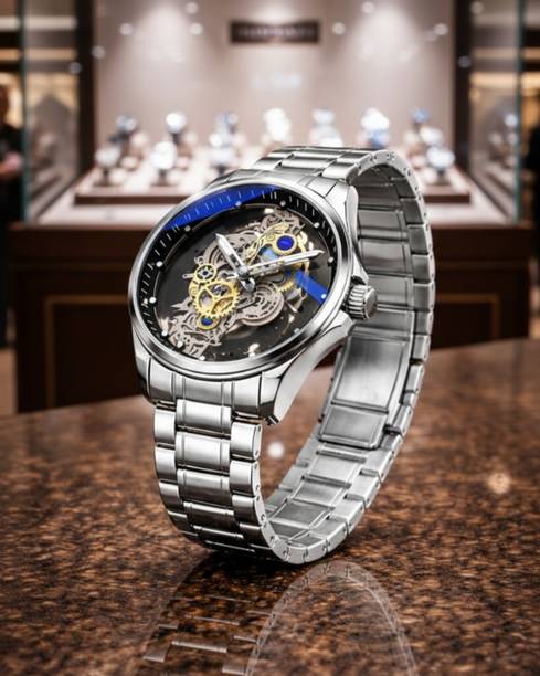 Luxury Skeleton Automatic Mechanical Watch Analog Watch  - For Men SKEL-MECH-R5