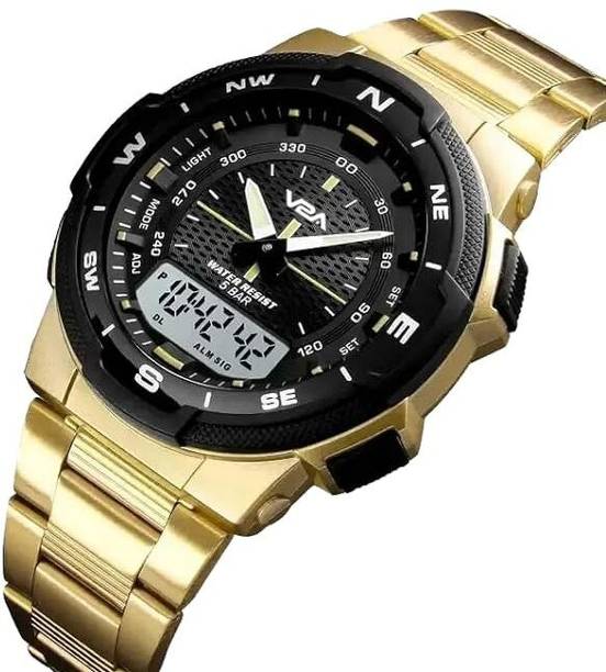 Analog-Digital Watch - For Men Stylish Trendy Water-Resistant Party-Wear Casual