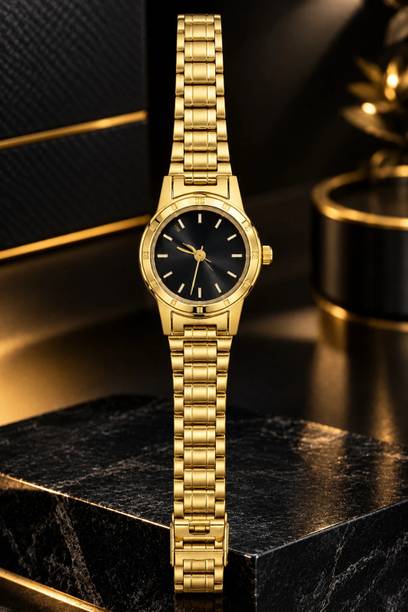QUANTEX QUANTEX Classic Gold Metal Strap Watch QUANTEX Classic Gold Metal Strap Watch Analog Watch  - For Women
