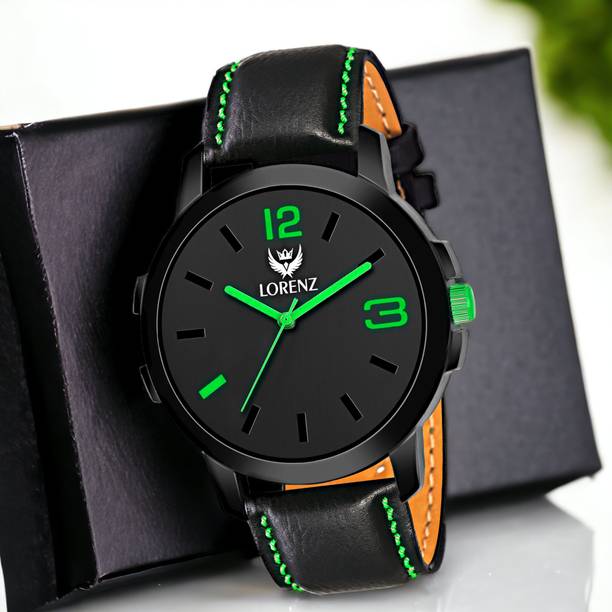 Lorenz Black Dial Mens Watch | Watch for Boys- 3013K Analog Watch  - For Men MK-3013K