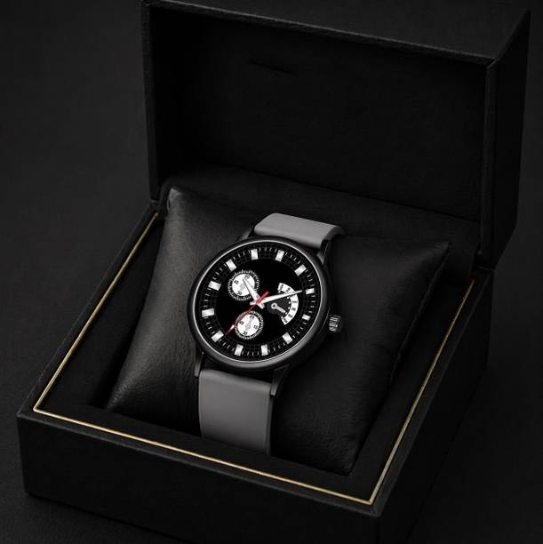 Analog Watch  - For Men & Women Formal Analog Light Grey Color Silicone Strap Best Selling Watch