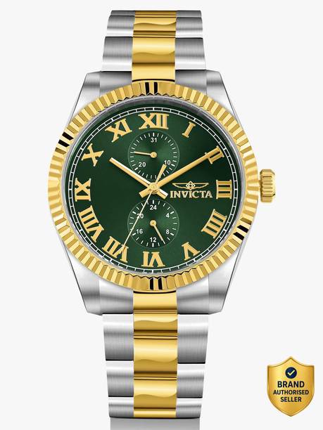 Specialty Quartz Green Dial Analog Watch  - For Men 47427
