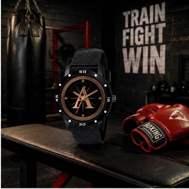 Atix ALPHA-A-AVO-BLK-SFR-at77 ALPHA-A-AVO-BLK-SFR-at77 Analog Watch  - For Men