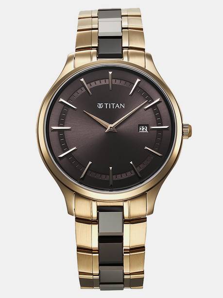 Titan Slim Ceramic Fusion Analog Watch  - For Men