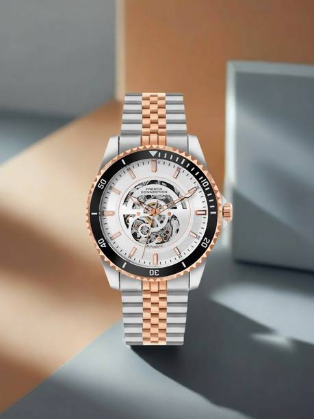 AETHER DRIVE Silver Round Dial | Automatic Watch for Men's | FCA26SRTM Analog Watch - For Men FCA26SRTM