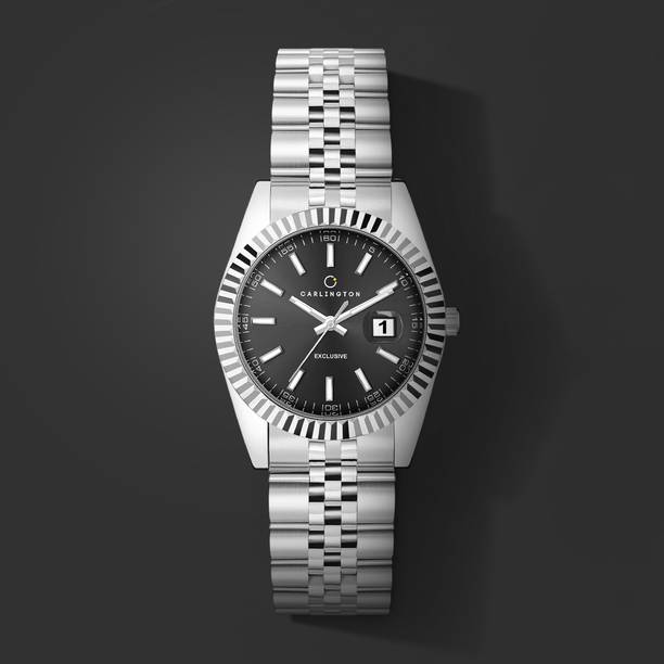 Carlington exclusive Series Premium Ladies Wrist Watches Analog Watch - For Women 8811 Steel Black