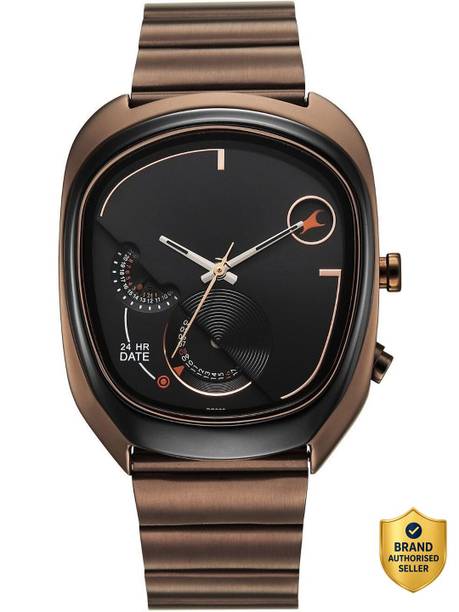 Fastrack UFO Quartz Multifunction Black Dial Watch For Guys / Analog Watch - For Boys 3327KM01