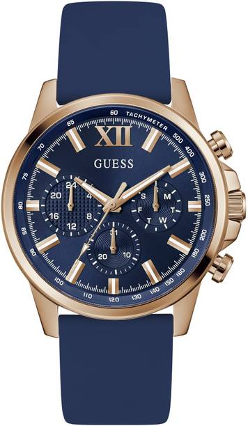 GUESS Walker Blue Round Dial Analog Watch - For Men GW0913G1