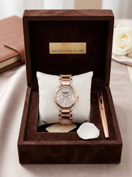 RSY0000AB26 Analog Watch  - For Girls Elegant Rose Gold Ladies Watch – Premium Fashion Accessory