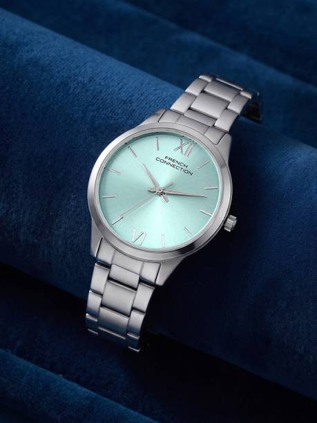 Blue Sunray Round Dial Quartz Analog Watch - For Women FCND41USM