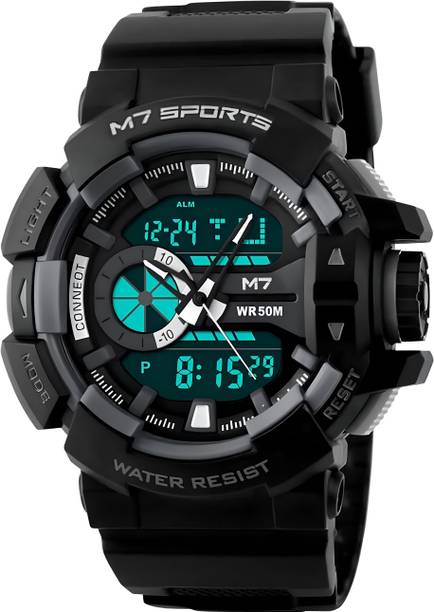 M7 Adventure Chrono Series Analog-Digital Watch - For Men M7-2547 CoreShift Black Resin DualMovement OutdoorSport