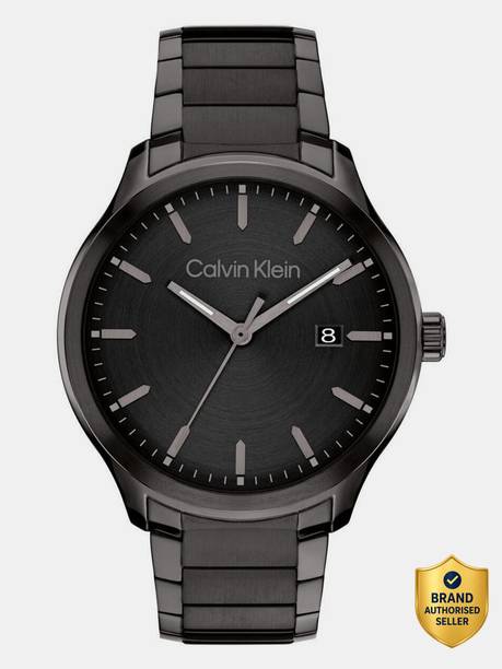 Calvin Klein Define Define Qtz Basic Calendar Bla Round Dial 's / Analog Watch  - For Men