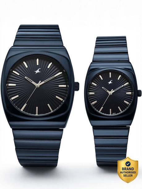 Fastrack Mixmatched 5.0 Quartz Blue Dial Blue Stainless Steel Strap Analog Watch - For Couple 3819268060QM01