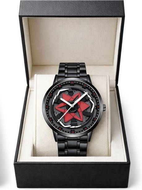 Analog Watch  - For Men Sasuke Sharingan Naruto Spinning