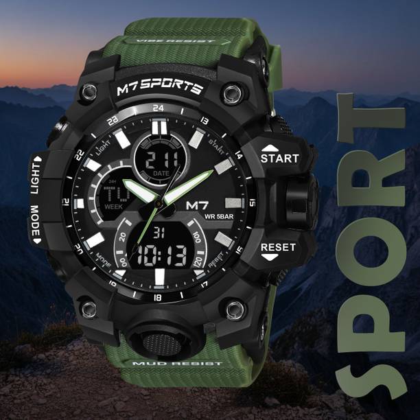 ForceX Analog-Digital Watch - For Men MNT-8012-GREEN