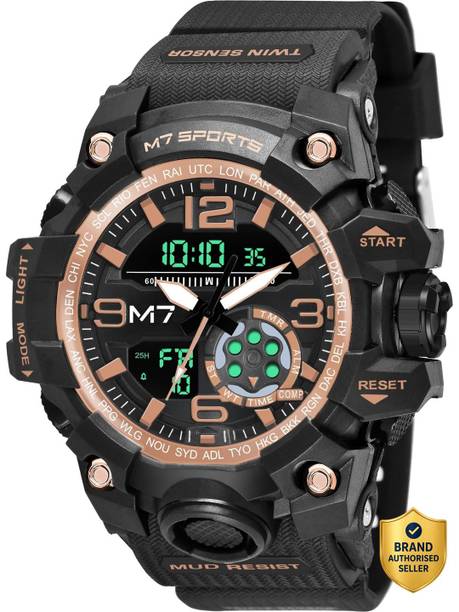 M7 Adventure Chrono Series Analog-Digital Watch - For Men M7 ROSE GOLD CHRONOGRAPH SPORTS