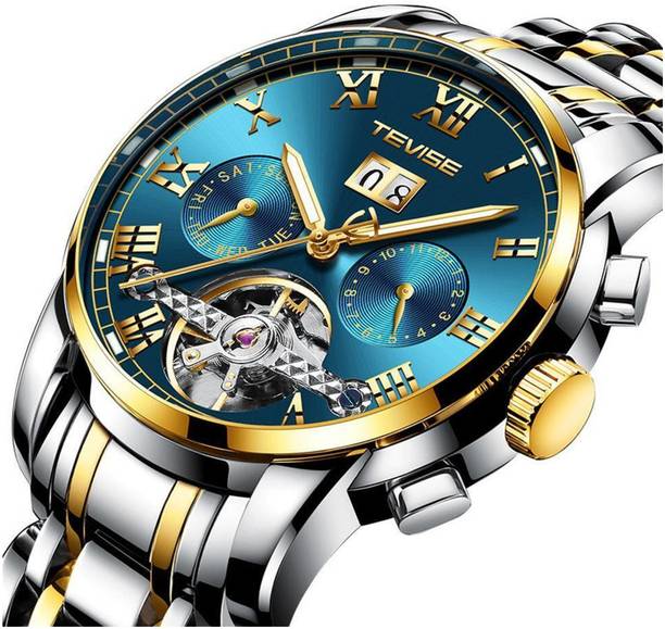 Tevise Automatic Mechanical Skeleton Chronograph Luxury Watch Analog Watch  - For Men 9005