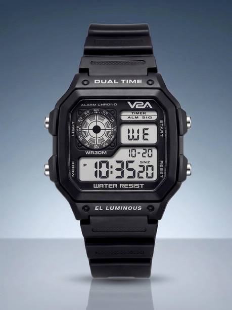Digital Watch - For Men & Women Trendy Stylish Lightweight Popular Design Water-Resistant Date Alarm