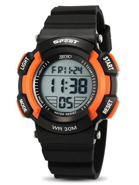 Zoop Digital Dial Black Plastic Strap Digital Watch - For Boys & Girls NT16034PP03W