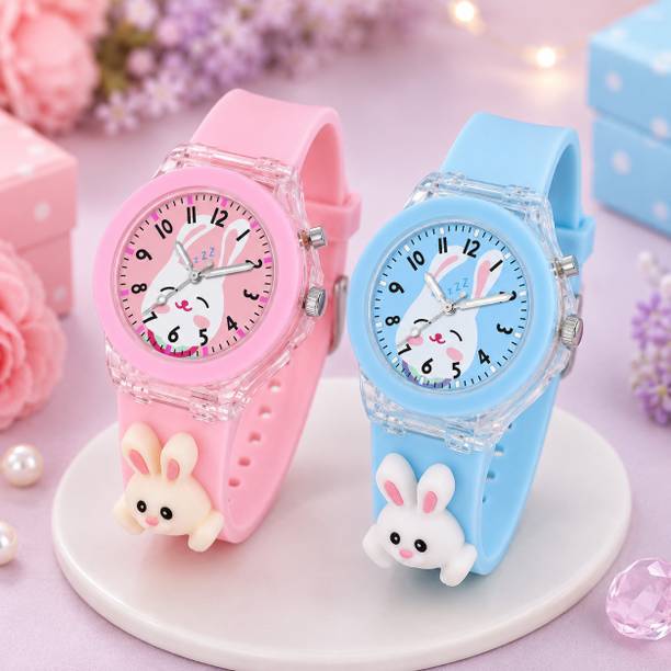 Sparkle Kids Series Analog Watch  - For Boys & Girls RBT-PNKBLU-004